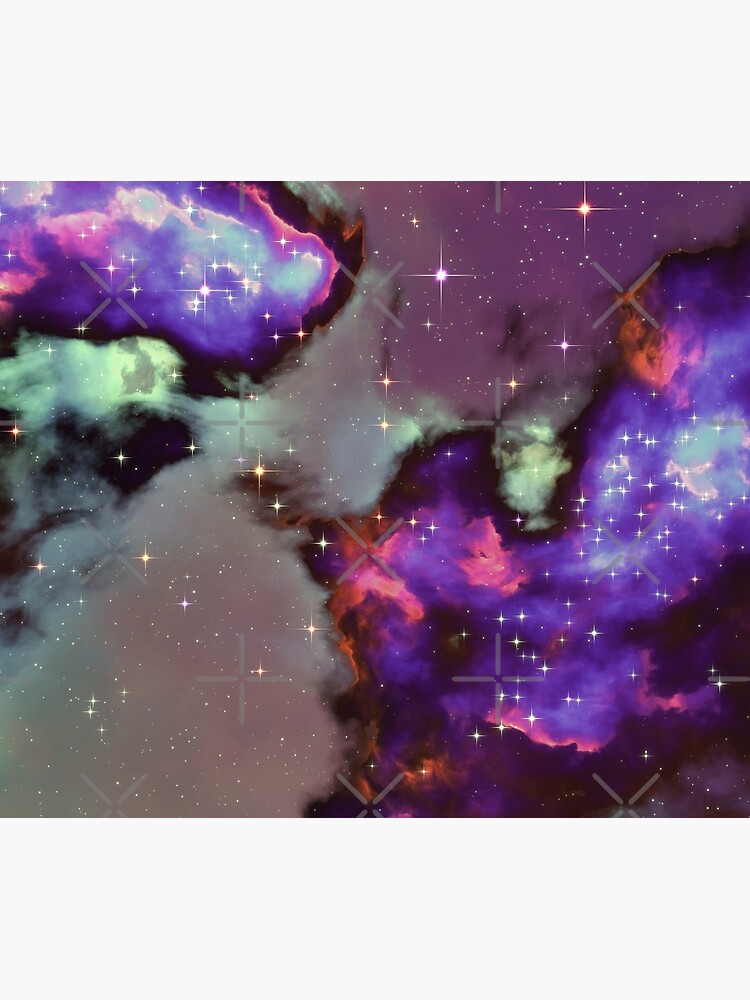 Fantasy nebula cosmos sky in space with stars (Purple/Cyan/Blue/Pink/Magenta) by GaiaDC