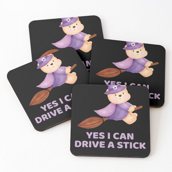 Item preview, Why Yes Actually I Can Drive a Stick Halloween Witch & Cat designed and sold by ACHRAF877.