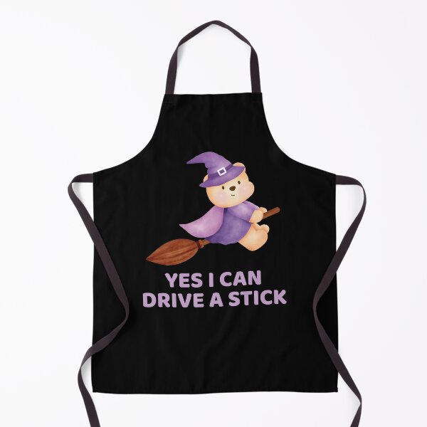 Item preview, Why Yes Actually I Can Drive a Stick Halloween Witch & Cat designed and sold by ACHRAF877.