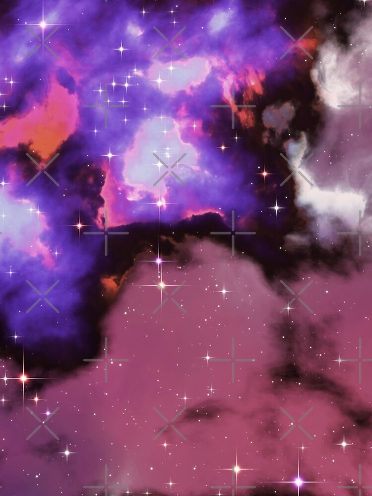 Fantasy nebula cosmos sky in space with stars (Purple/Blue/Magenta) by GaiaDC