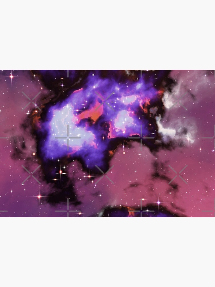 Fantasy nebula cosmos sky in space with stars (Purple/Blue/Magenta) by GaiaDC