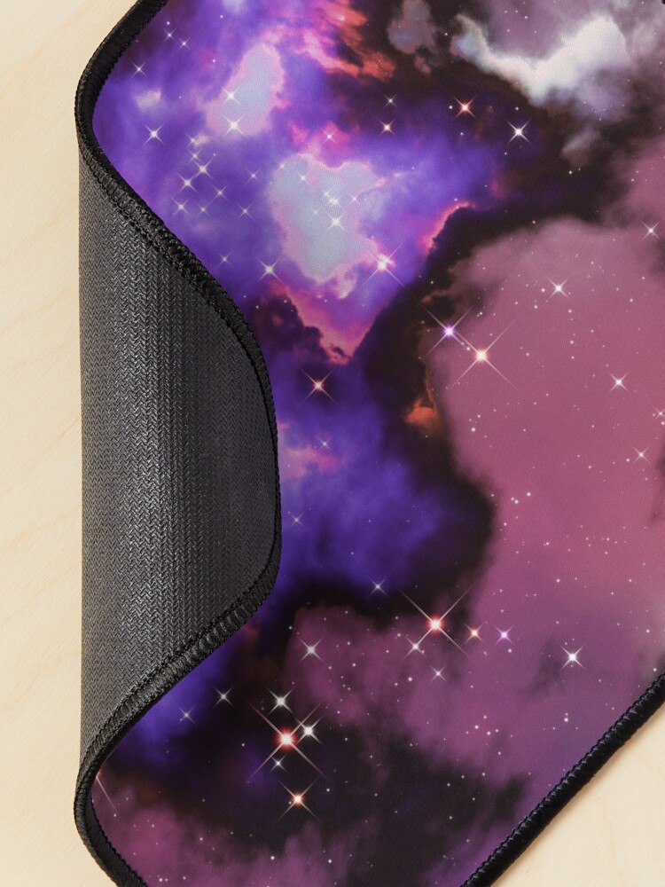 Alternate view of Fantasy nebula cosmos sky in space with stars (Purple/Blue/Magenta) Mouse Pad