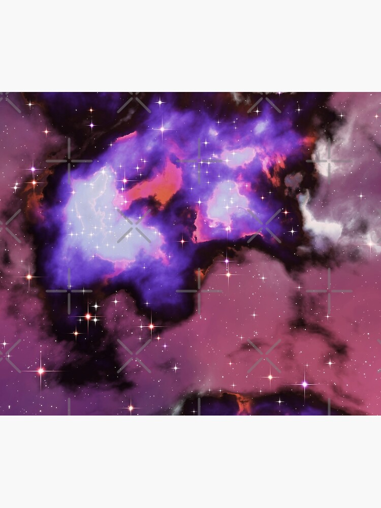 Fantasy nebula cosmos sky in space with stars (Purple/Blue/Magenta) by GaiaDC