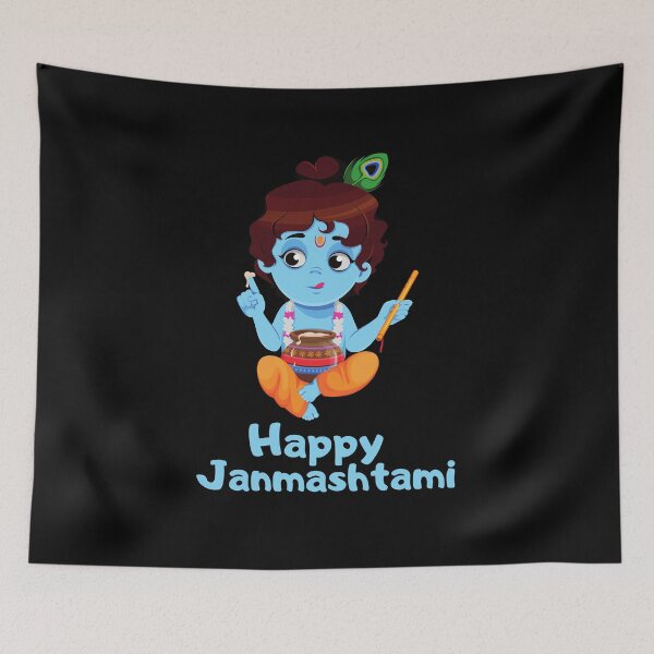 Item preview, Happy Janmashtami designed and sold by isurudinushaper.