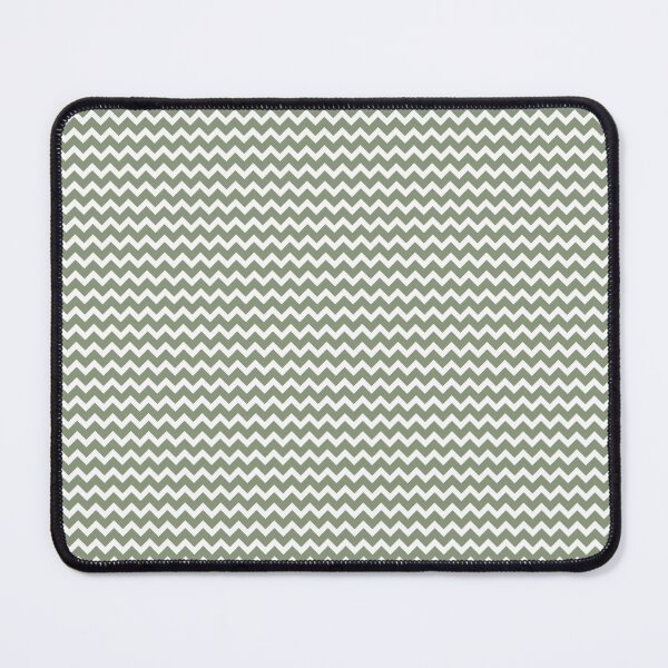 Item preview, Green and White Zig Zag Horizontal Line Pattern Coordinates w/ 2022 Color Trends Behr Laurel Tree S390-5 - Hue - Colour - Shade designed and sold by ColorOfTheYears.