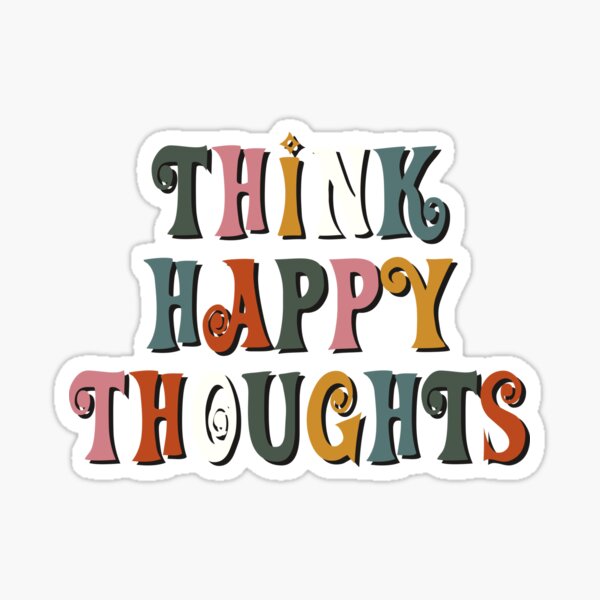 Item preview, think happy thoughts designed and sold by VBNART.