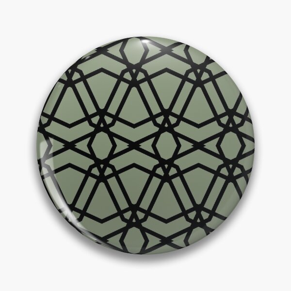 Item preview, Green and Black Line Geometric Pattern Chains Coordinates w/ 2022 Color Trends Behr Laurel Tree S390-5 - Hue - Colour - Shade designed and sold by ColorOfTheYears.