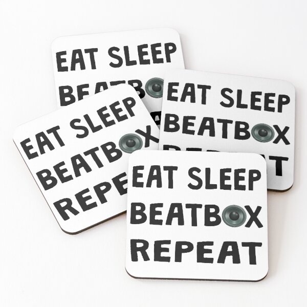 Item preview, Eat Sleep Beatbox Repeat (Black) designed and sold by superdumb70.