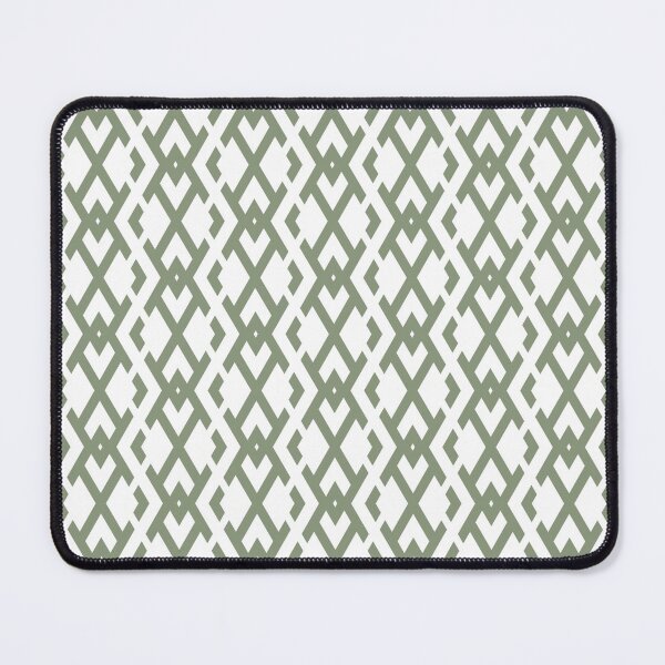 Item preview, Green and White Diamond Vertical Zig Zag Pattern Coordinates w/ 2022 Color Trends Behr Laurel Tree S390-5 - Hue - Colour - Shade designed and sold by ColorOfTheYears.