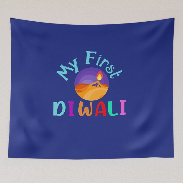 Item preview, My First Diwali, Happy Deepavali, Diwali Candle designed and sold by DiensDesign.