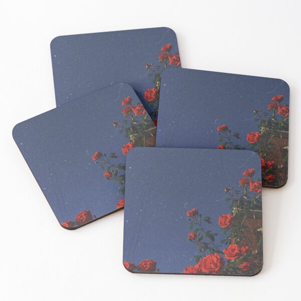 Item preview, red roses in front of blue sky designed and sold by meikekurver.