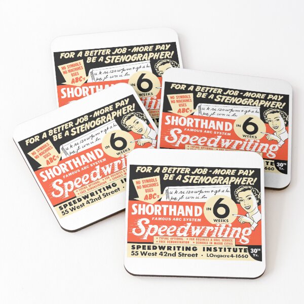 Item preview, SHORTHAND SPEEDWRITING COURSE - ADVERT designed and sold by ThrowbackAds.