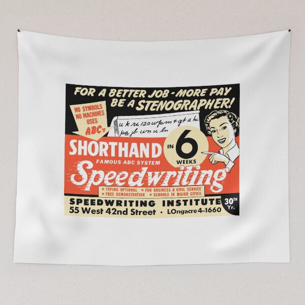 Item preview, SHORTHAND SPEEDWRITING COURSE - ADVERT designed and sold by ThrowbackAds.