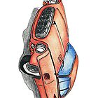 Red Classic CAR 01 by Jorge Antunes