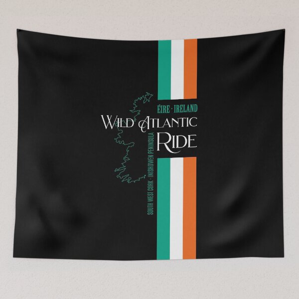 Item preview, Wild Atlantic RIDE Ireland - Bikers Irish Flag Design designed and sold by ROADTROOPER.