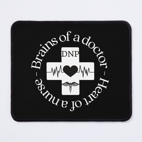 Item preview, DNP brains of a doctor - heart of a nurse designed and sold by Auntieck.