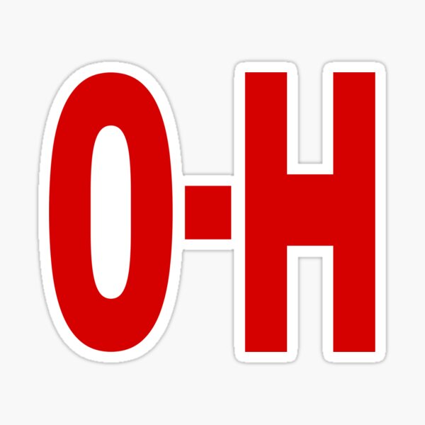 State of ohio college sports tees Sticker