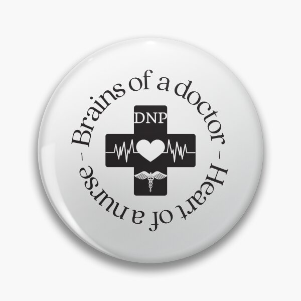 Item preview, DNP brains of a doctor - heart of a nurse designed and sold by Auntieck.
