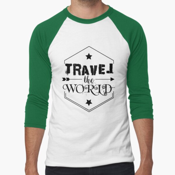 Travel the world Baseball ¾ Sleeve T-Shirt
