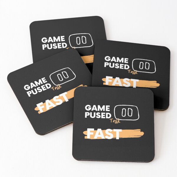 Item preview, Game paused talk fast, gamers zone designed and sold by NorthStar-Shop.
