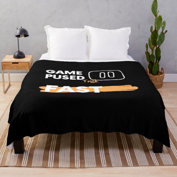 Item preview, Game paused talk fast, gamers zone designed and sold by NorthStar-Shop.