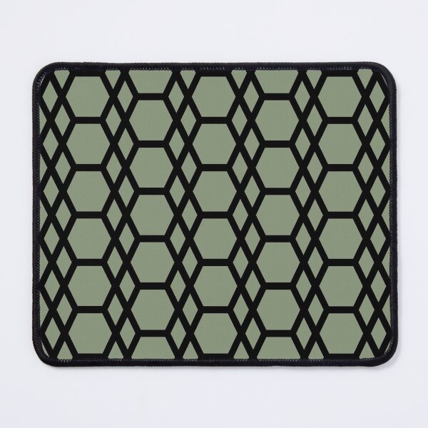Item preview, Green and Black Tessellation Line Pattern 13 Coordinates w/ 2022 Color Trends Behr Laurel Tree S390-5 - Hue - Colour - Shade designed and sold by ColorOfTheYears.