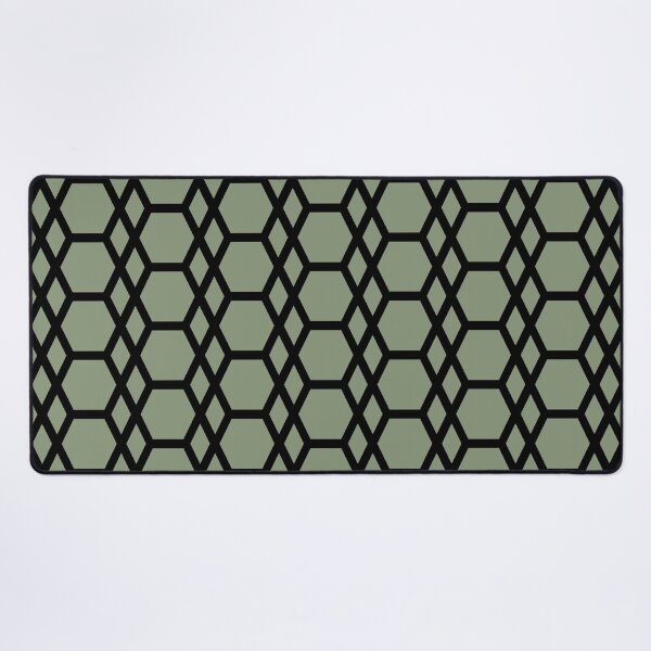 Item preview, Green and Black Tessellation Line Pattern 13 Coordinates w/ 2022 Color Trends Behr Laurel Tree S390-5 - Hue - Colour - Shade designed and sold by ColorOfTheYears.