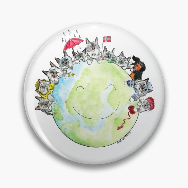 Item preview, Happy Ragdoll Cat Planet designed and sold by HappyPawtraits.