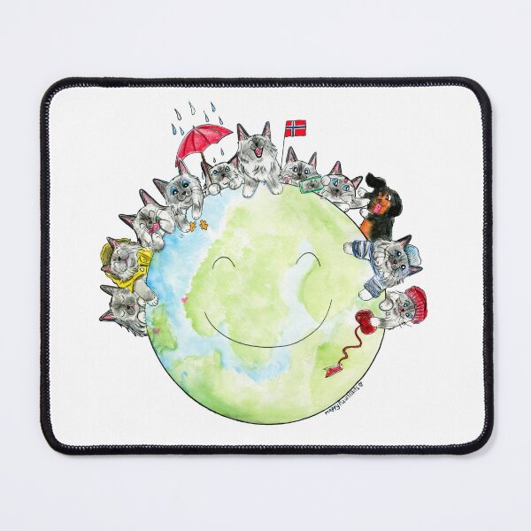 Item preview, Happy Ragdoll Cat Planet designed and sold by HappyPawtraits.