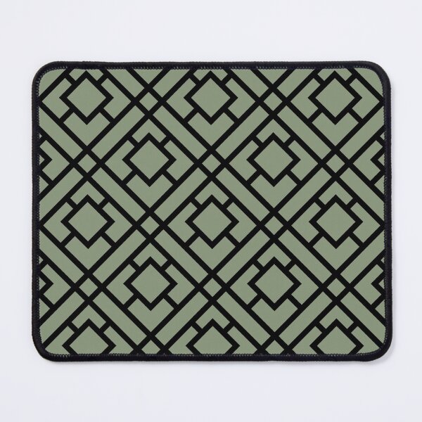 Item preview, Green and Black Tessellation Line Pattern 24 Coordinates w/ 2022 Color Trends Behr Laurel Tree S390-5 - Hue - Colour - Shade designed and sold by ColorOfTheYears.