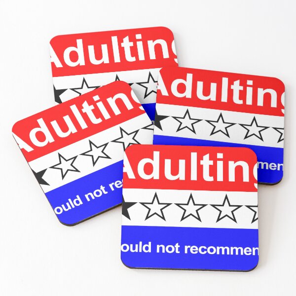 Item preview, Adulting Would not recommend. designed and sold by workdivision.