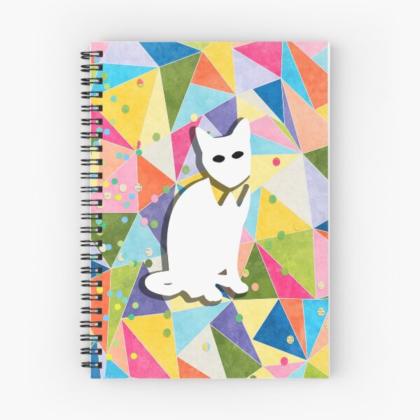 Item preview, Kawaii Adorable Cat with Abstract Pattern, Popoki 713 designed and sold by VinBasis.