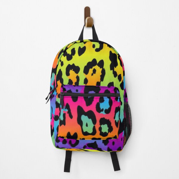 Vista previa del artículo con la obra «Estampado leopardo arcoiris», diseñado y vendido por surprise-to-me.