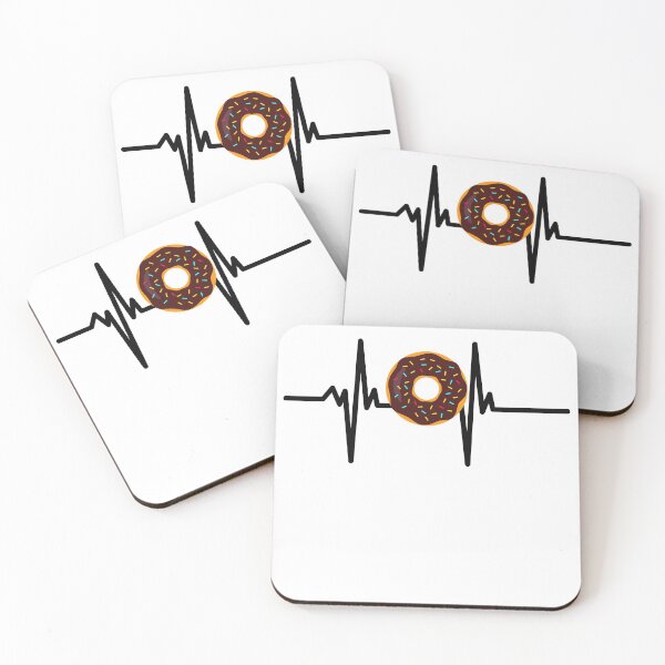 Item preview, I love donuts - doughnuts - heartbeat designed and sold by Rooie Dries.