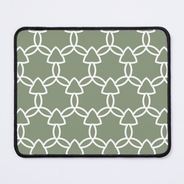 Item preview, Green and White Tessellation Line Pattern 29 Coordinates w/ 2022 Color Trends Behr Laurel Tree S390-5 - Hue - Colour - Shade designed and sold by ColorOfTheYears.