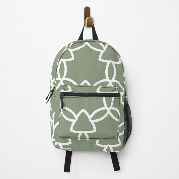 Item preview, Green and White Tessellation Line Pattern 29 Coordinates w/ 2022 Color Trends Behr Laurel Tree S390-5 - Hue - Colour - Shade designed and sold by ColorOfTheYears.
