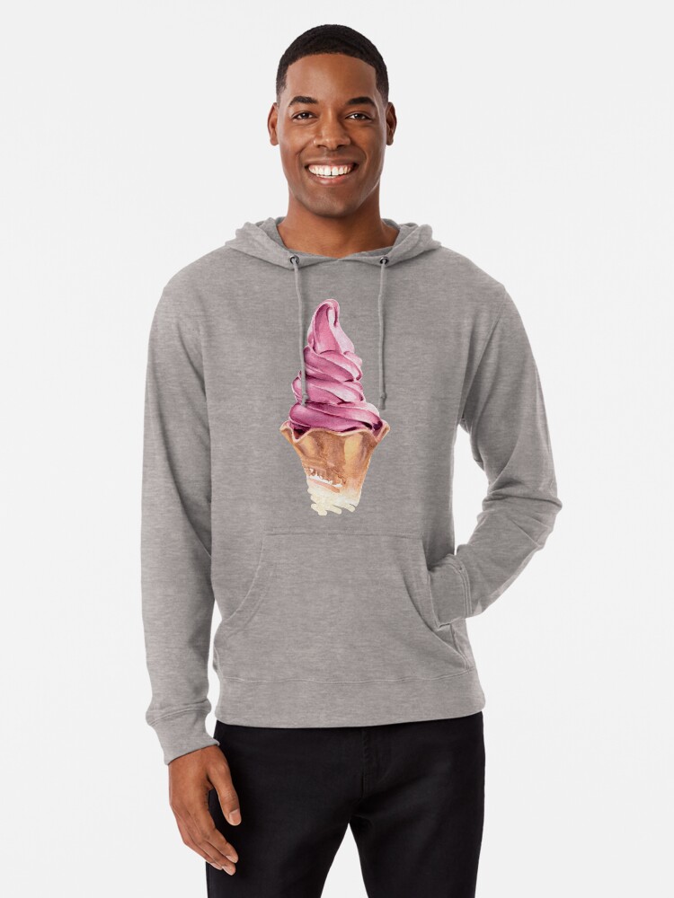 pink ice cream hoodie