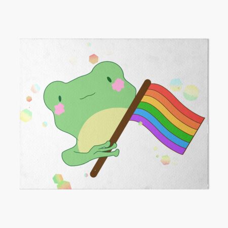 Pride Frog Gems Art Board Print