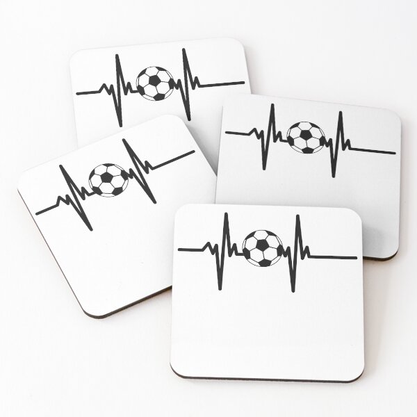 Item preview, I love soccer - Fussball - Kicking it - Living for football - Heartbeat designed and sold by Rooie Dries.