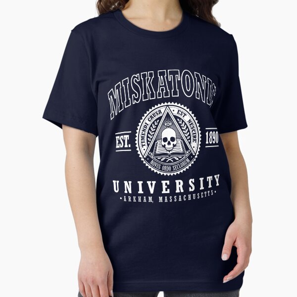 Vista previa del artículo con la obra «UNIVERSIDAD MISKATONIC», diseñado y vendido por MINION-FACTORY.