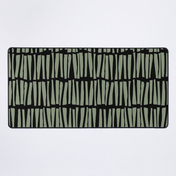 Item preview, Green and Black Vertical Dash Stripe Line Pattern Coordinates w/ 2022 Color Trends Behr Laurel Tree S390-5 - Hue - Colour - Shade designed and sold by ColorOfTheYears.