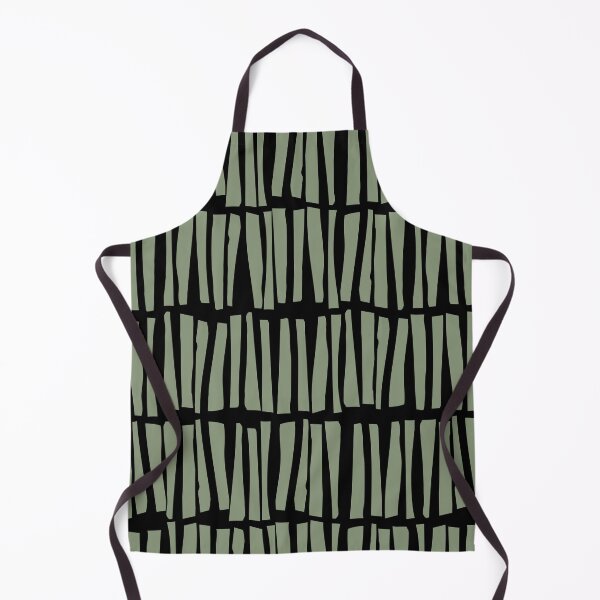 Item preview, Green and Black Vertical Dash Stripe Line Pattern Coordinates w/ 2022 Color Trends Behr Laurel Tree S390-5 - Hue - Colour - Shade designed and sold by ColorOfTheYears.