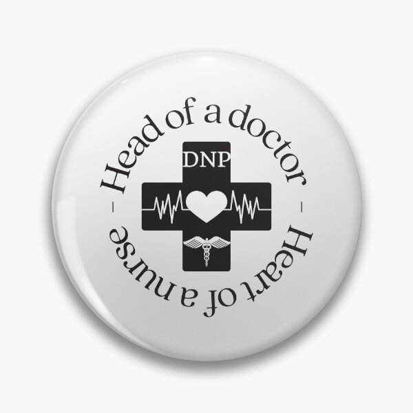 Item preview, DNP head of a doctor - heart of a nurse designed and sold by Auntieck.