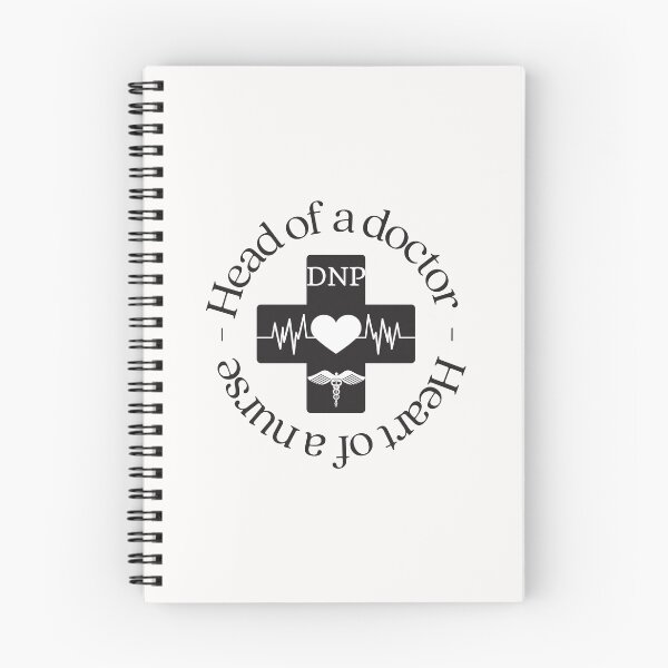 Item preview, DNP head of a doctor - heart of a nurse designed and sold by Auntieck.