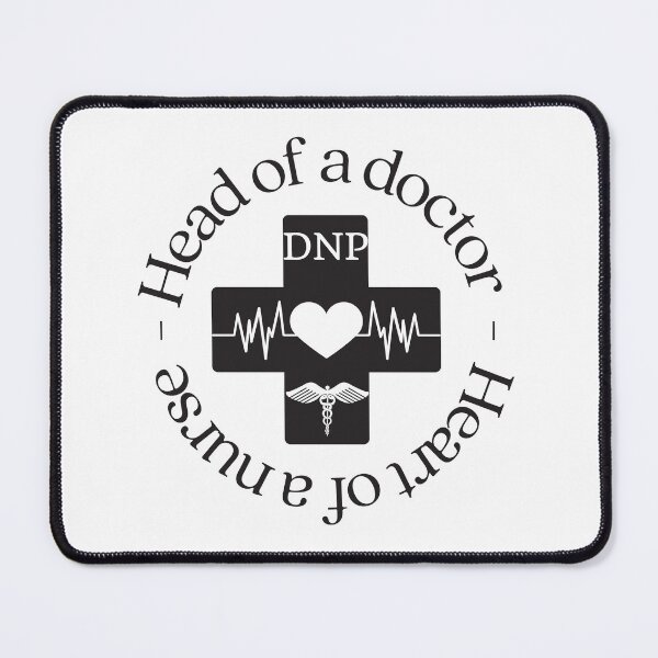 Item preview, DNP head of a doctor - heart of a nurse designed and sold by Auntieck.