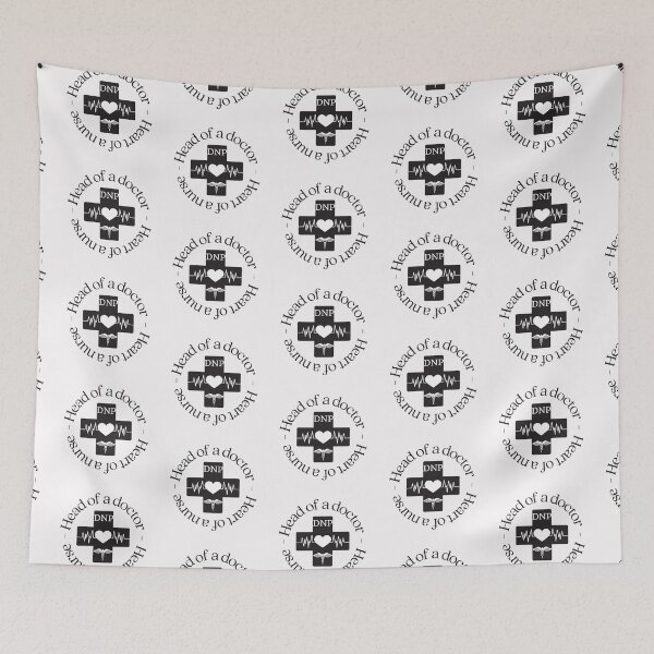 Item preview, DNP head of a doctor - heart of a nurse designed and sold by Auntieck.