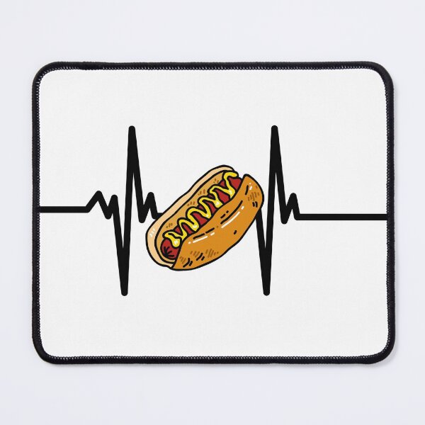 Item preview, I love hotdogs - Heartbeat designed and sold by Rooie Dries.