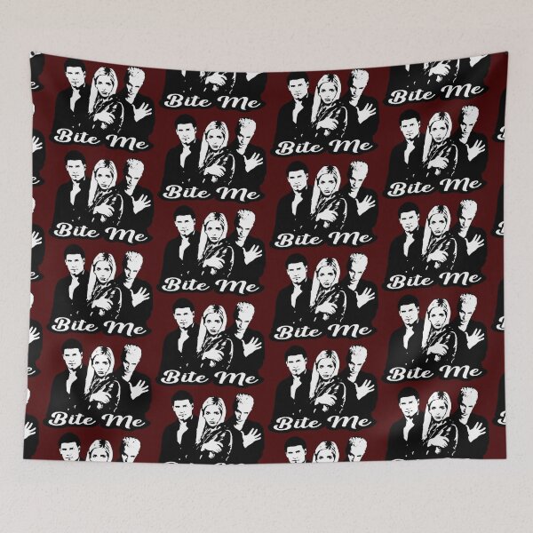 Item preview, Buffy, Angel, Spike Bite Me designed and sold by CharXena.