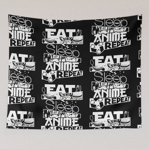 Item preview, Eat Sleep Anime Repeat  designed and sold by TeeSwagDesings1.