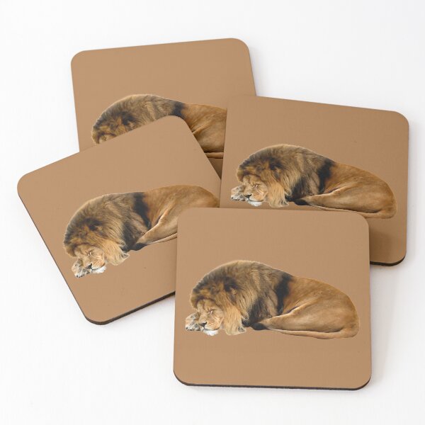 Item preview, A Brown Lion With A Fluffy Mane Is Sleeping Culturally designed and sold by Phantasmal-2-do.